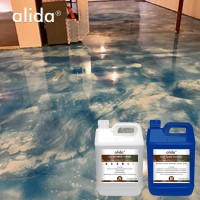 Epoxy Resin Floor Coating System Metal Effect Two Components